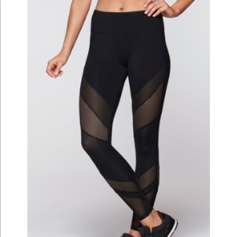 Lorna Jane full length mesh panel tights